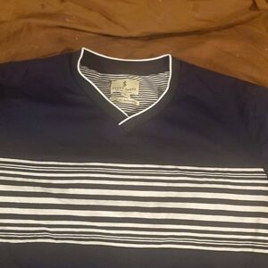 Scott James V-neck Shirt L Navy color  Gently used
